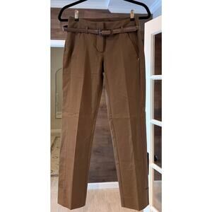 EUC Sportmax Stretch Cotton Belted Straight-Leg Trousers – US2